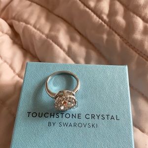 Swarovski Touchstone Crystal Cushion Ring